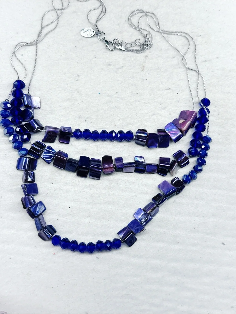 535c. Purple Shell Necklace Charming Charlie